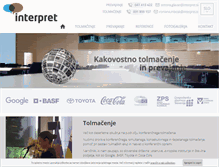 Tablet Screenshot of interpret.si